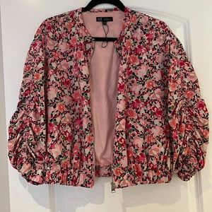 Beautiful Zara bomber with floral detailing